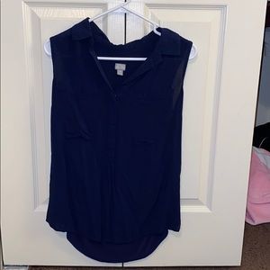 Navy business casual tank top